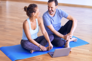 yoga en couple en ligne